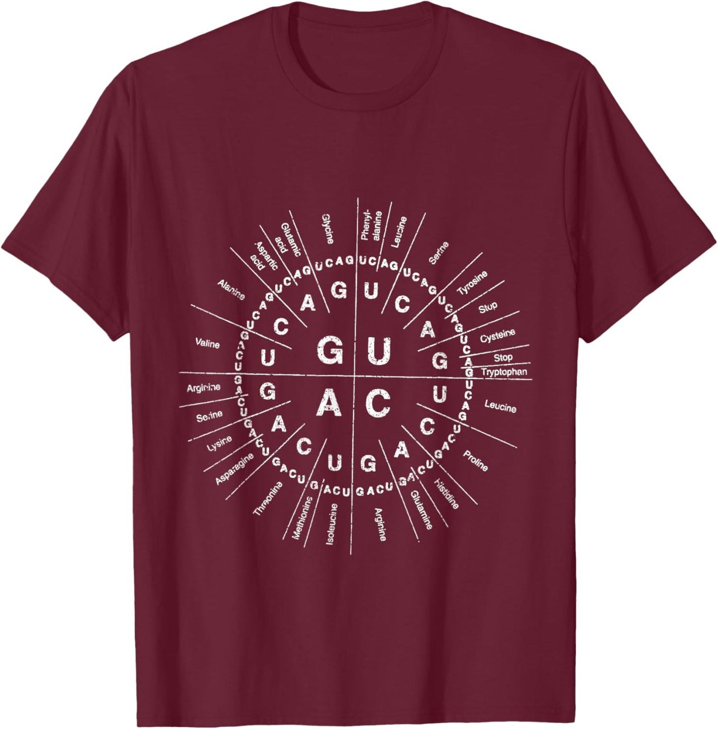 DNA Genetic Code Biologist Gift Science Biology T-Shirt - T-Shirt | Maroon