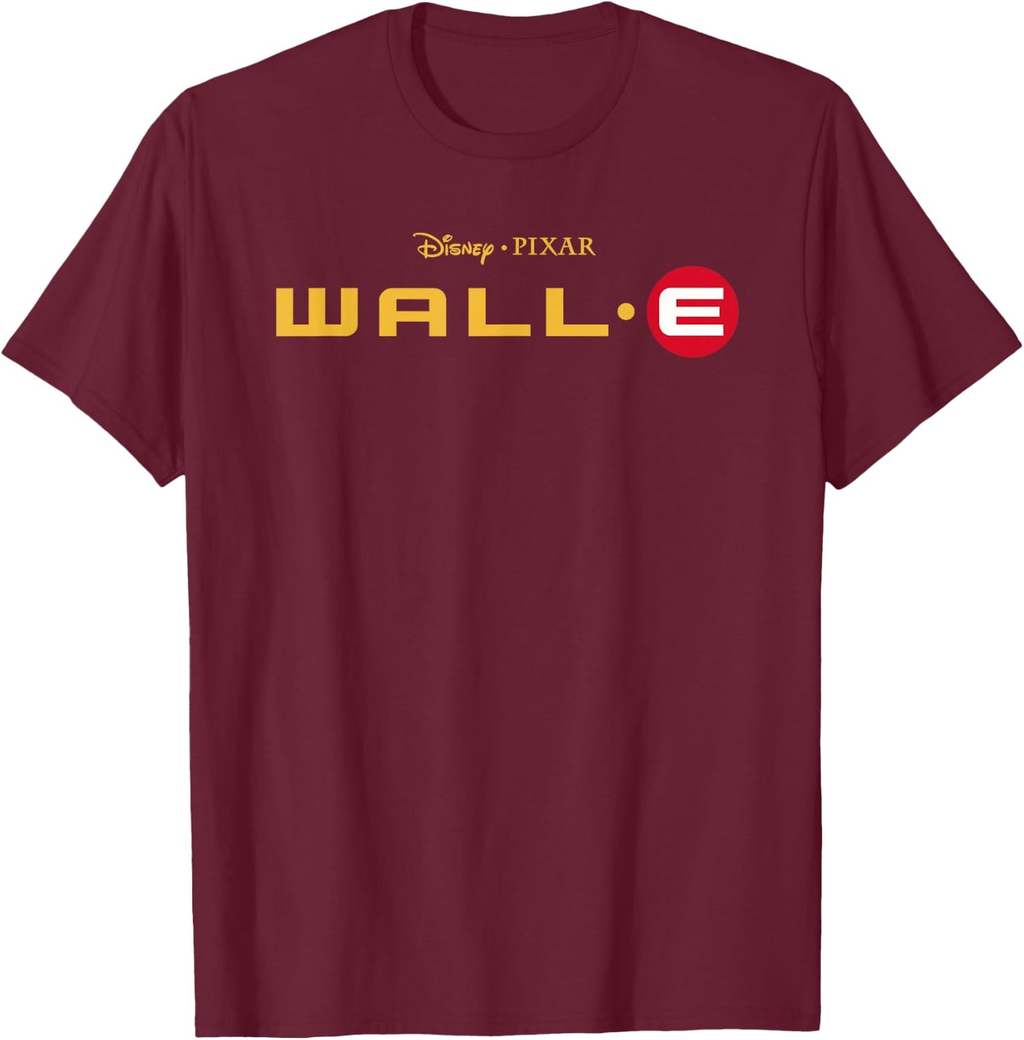 Disney and Pixar's Wall-E Movie Logo T-Shirt - T-Shirt | Maroon