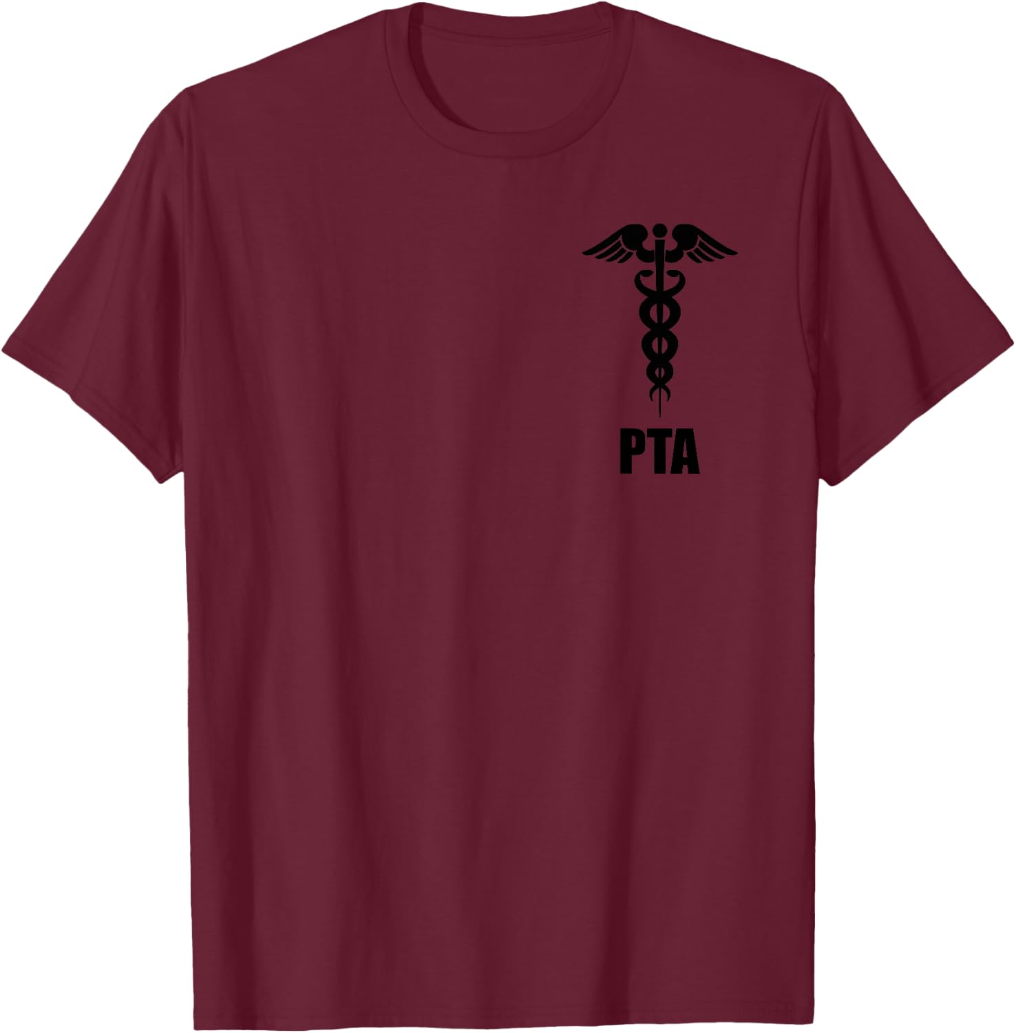 Physical Therapist Assistant PTA Caduceus Symbol Medical T-Shirt - T-Shirt | Maroon