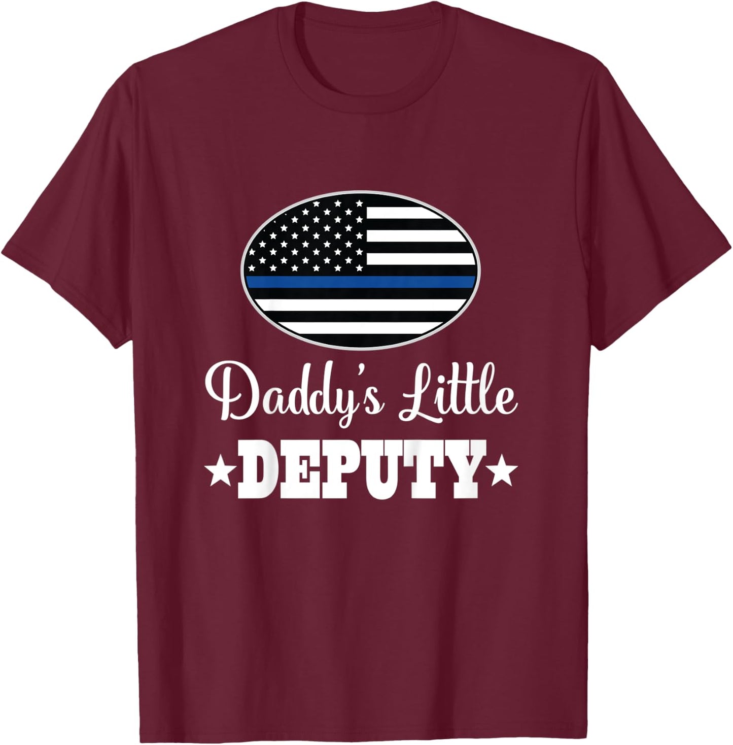 Kids Sheriff Deputy Son T-Shirt - T-Shirt | Maroon