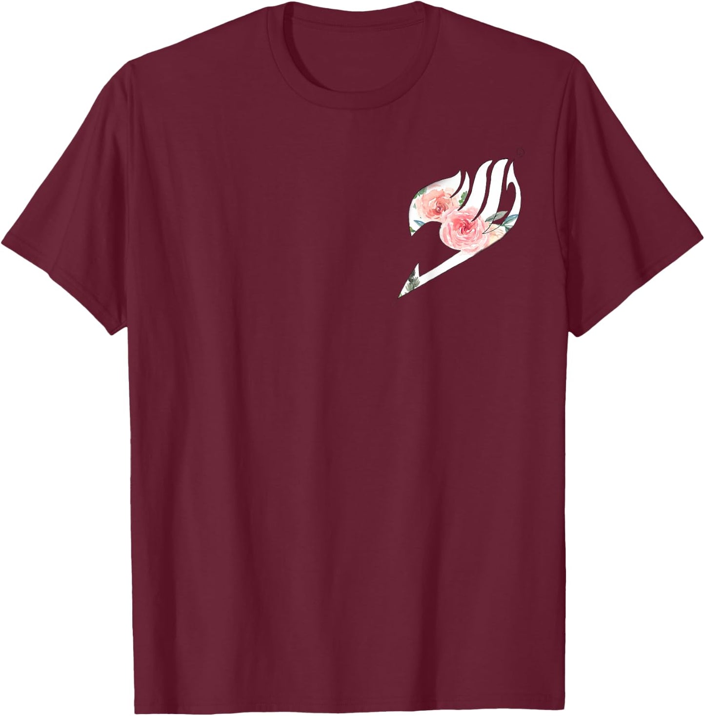 Feminine Fairy Tail Inspired T-Shirt - T-Shirt | Maroon