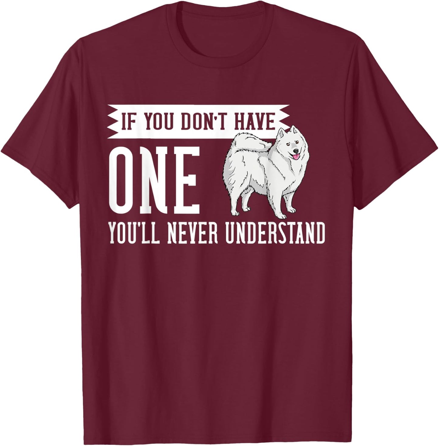 American Eskimo Dog Puppies Owner Lover Men Women Kids T-Shirt - T-Shirt | Maroon
