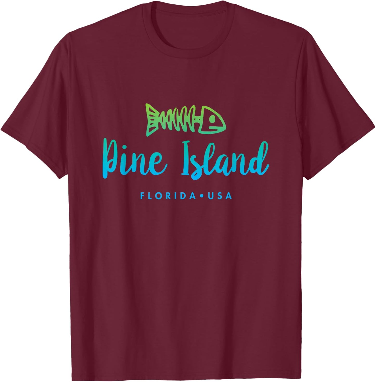 Pine Island Florida T-Shirt - T-Shirt | Maroon