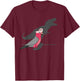 Funny Dinosaur shadow, T-rex rose-breasted Galah cockatoo T-Shirt - T-Shirt | Maroon