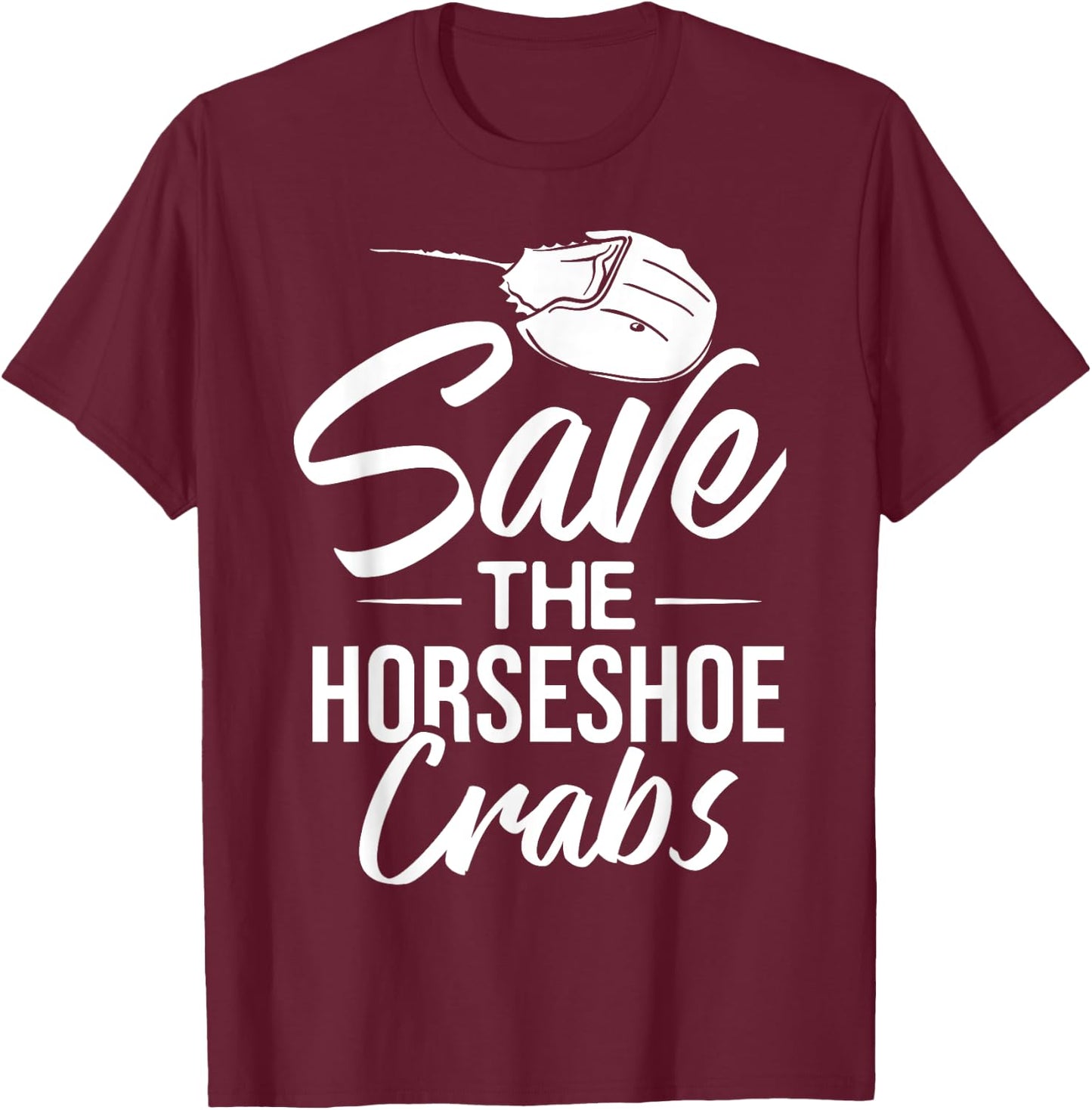 Horseshoe Crab Xiphosura Blood Eggs Fossil T-Shirt - T-Shirt | Maroon