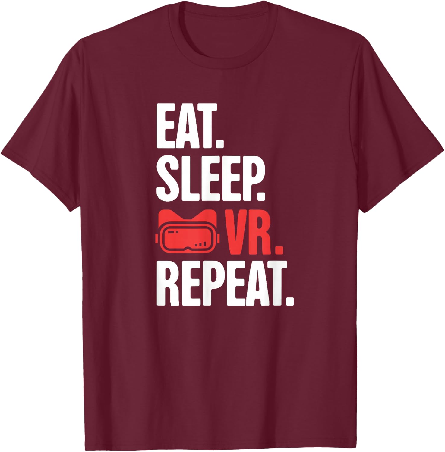 Funny VR Developer & Gamer / Virtual Reality T-Shirt - T-Shirt | Maroon