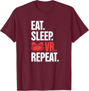 Funny VR Developer & Gamer / Virtual Reality T-Shirt - T-Shirt | Maroon