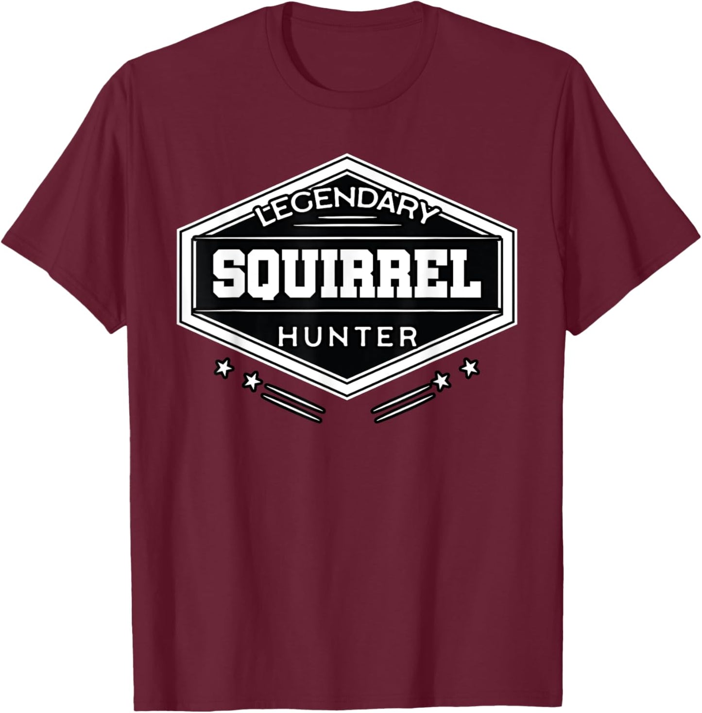 Hunt Squirrel Prey Hunting Marrmots Hunter Chipmunks Gift T-Shirt - T-Shirt | Maroon
