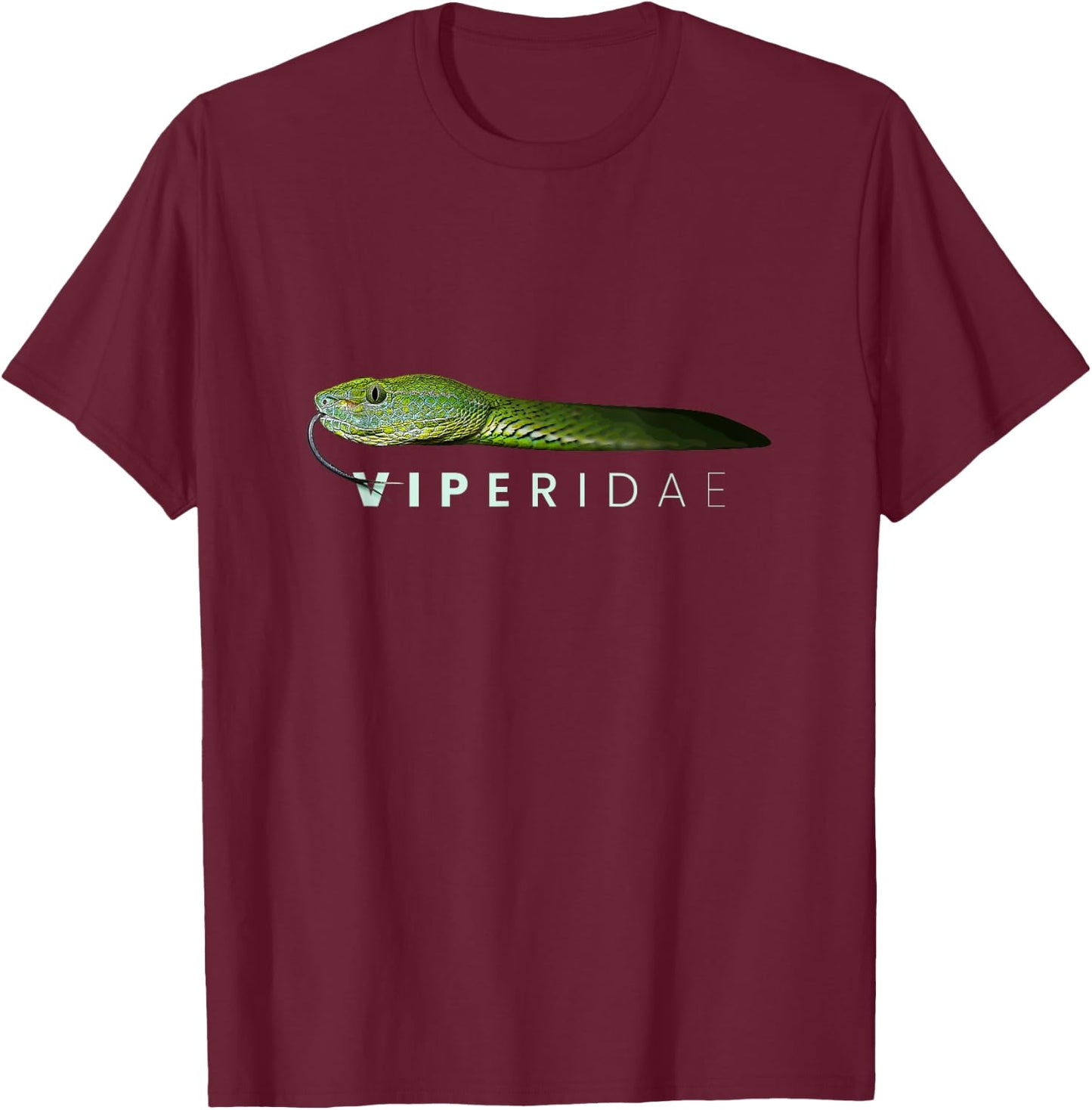 Viper Snake Reptile Animal Pet Lover | Davidsfeed T-Shirt - T-Shirt | Maroon