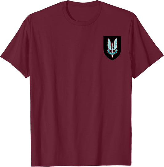 British Army Special Forces UK SAS Air Military T-Shirt - T-Shirt | Maroon