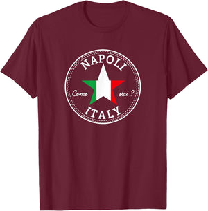 Naples Napoli Italy beach travel holiday sun souvenir Women T-Shirt - T-Shirt | Maroon
