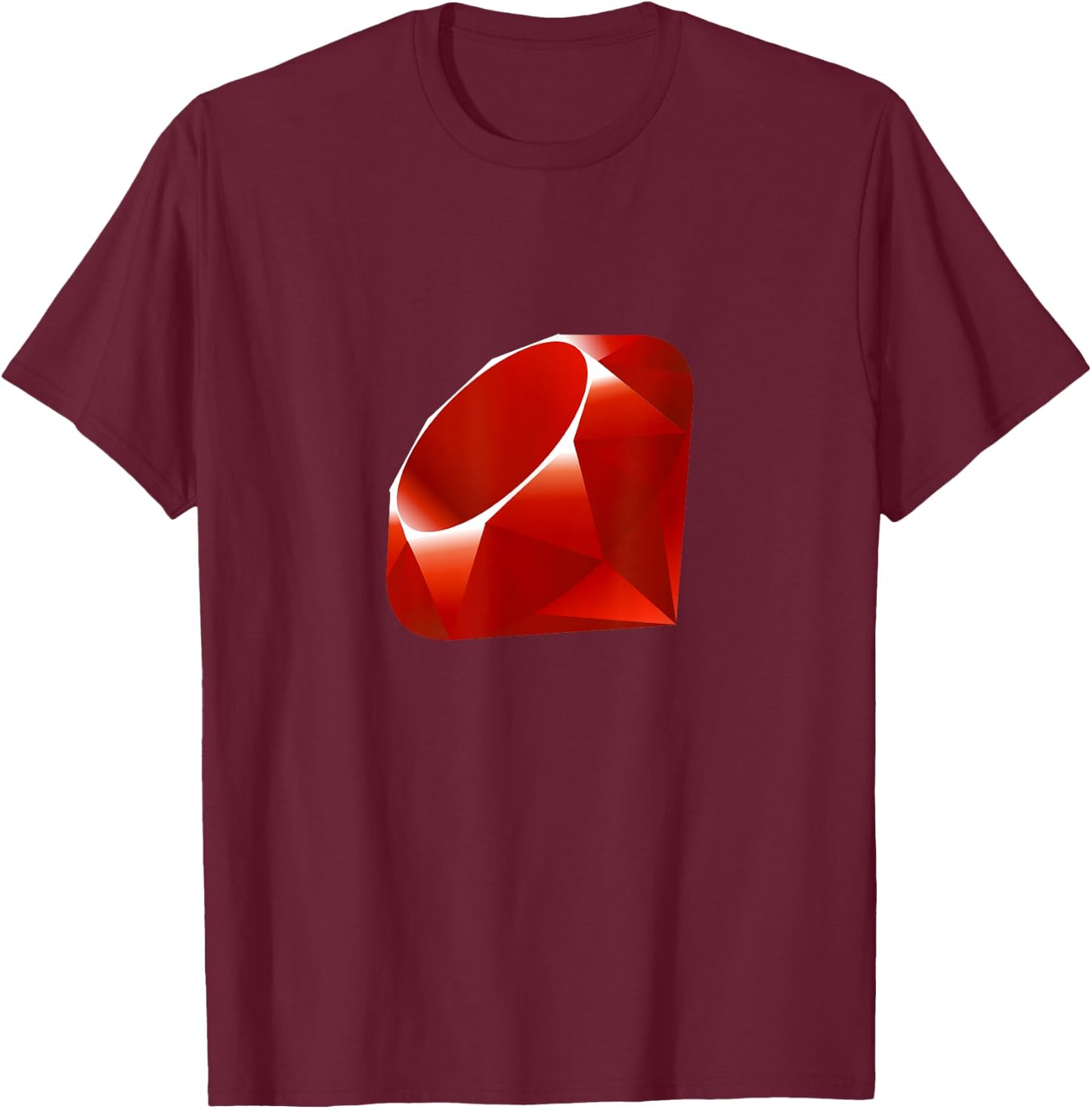 Ruby Logo - For Engineers and Programmers T-Shirt - T-Shirt | Maroon