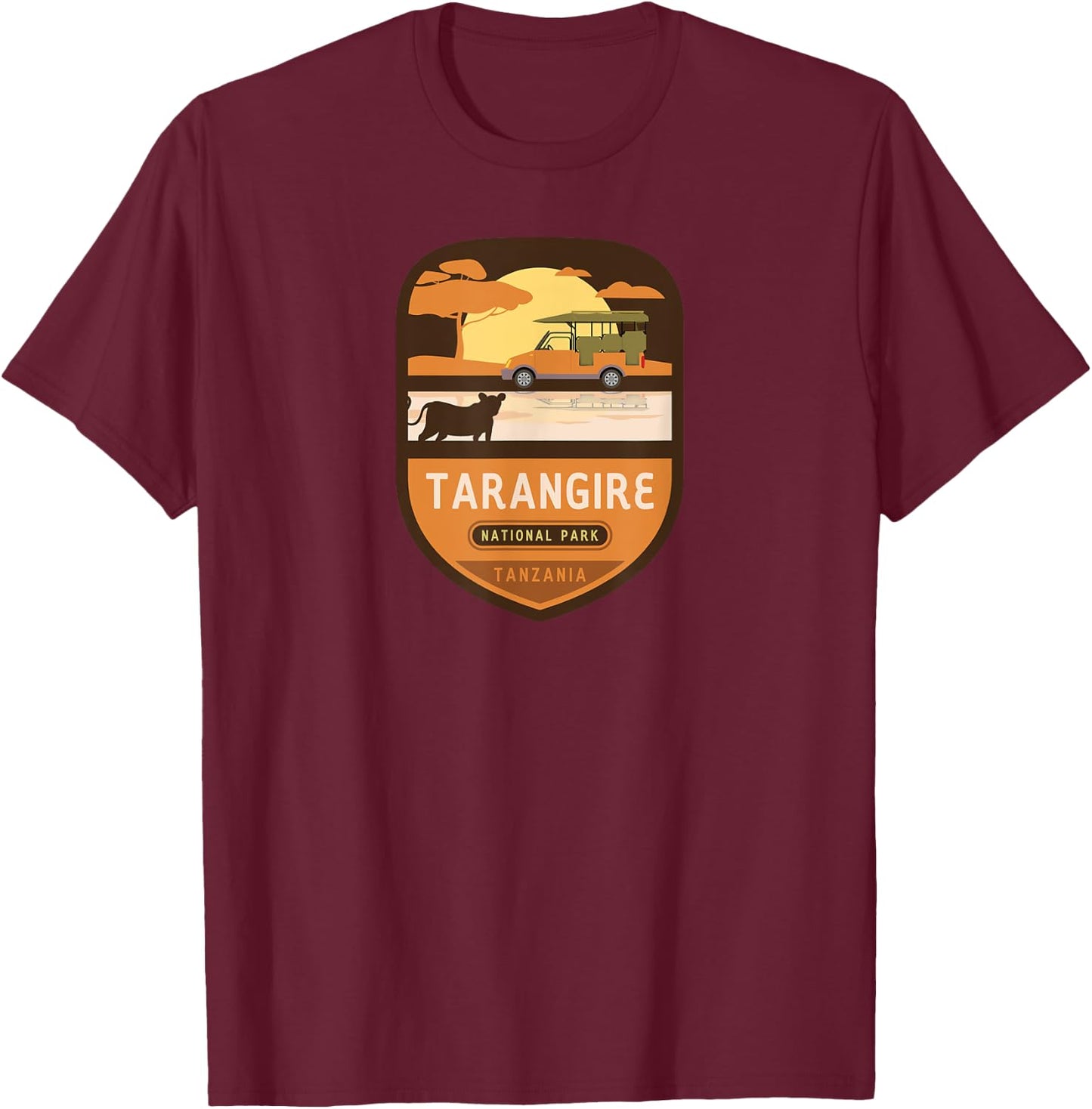 Tarangire National Park – Tanzania T-Shirt - T-Shirt | Maroon