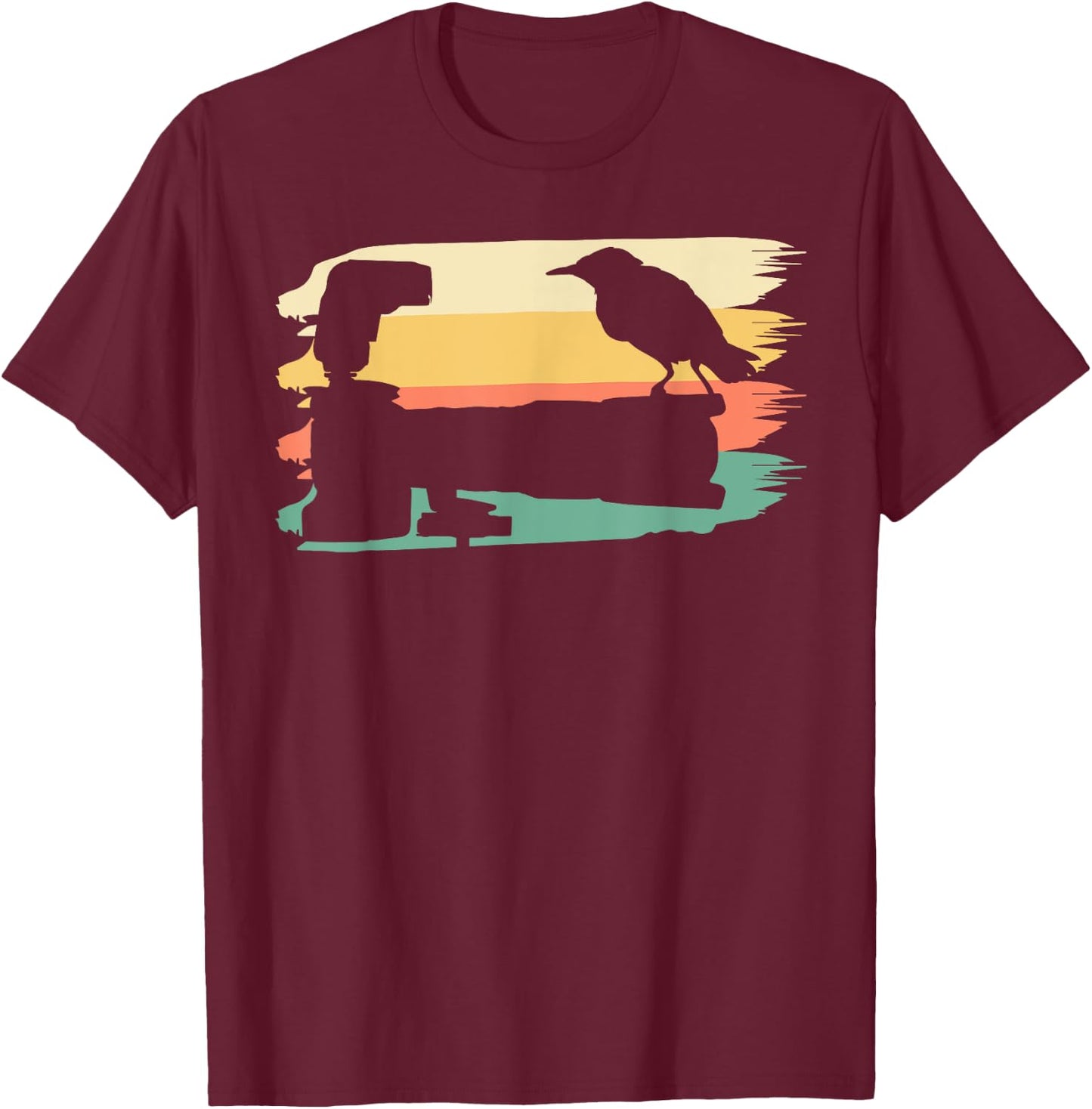 Bird Camera Photographer Wildlife T-Shirt - T-Shirt | Maroon