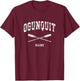 Ogunquit Maine Vintage Nautical Crossed Oars T-Shirt - T-Shirt | Maroon