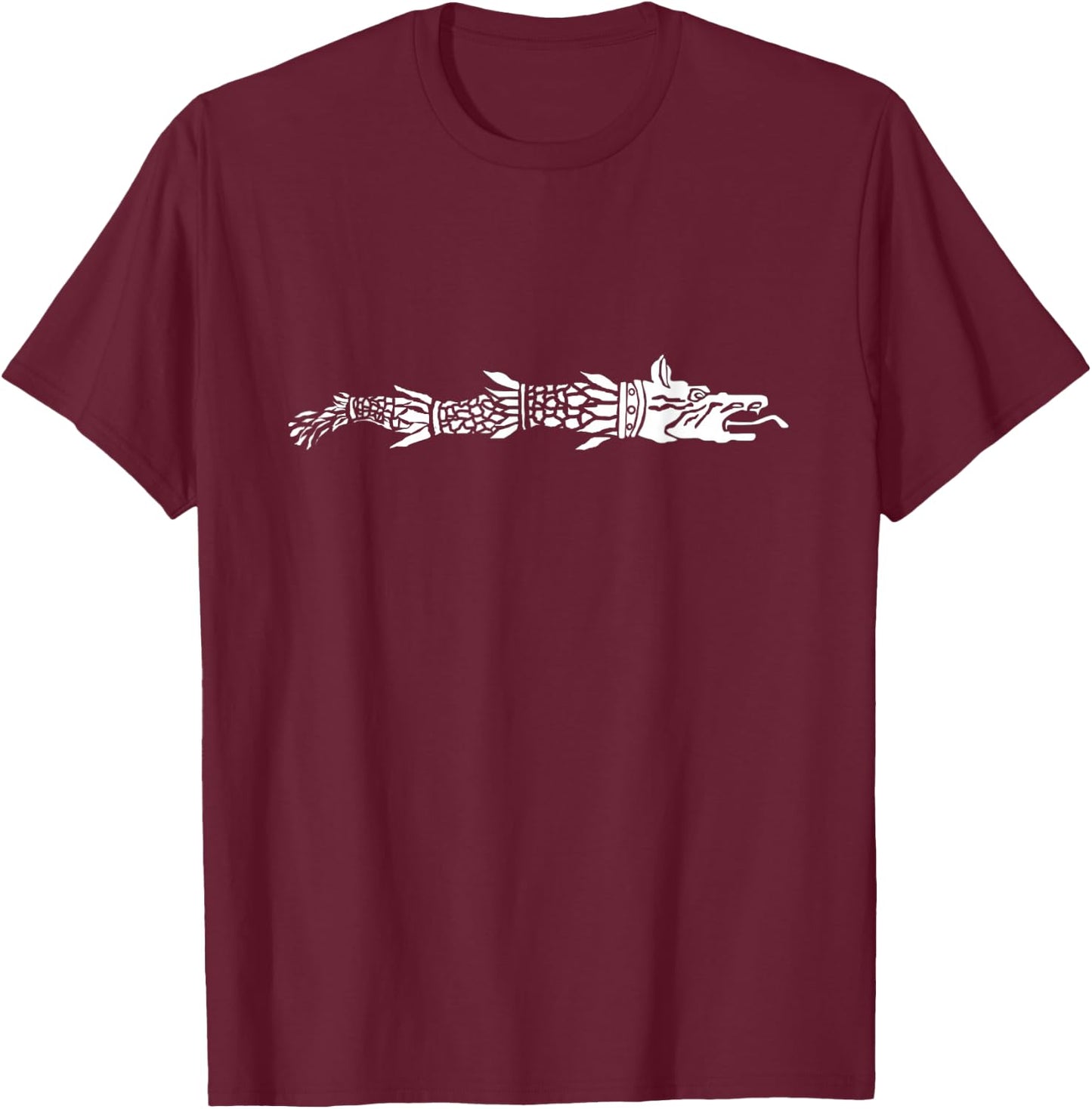 Romanian Flag - Dacian Wolf T-Shirt - T-Shirt | Maroon