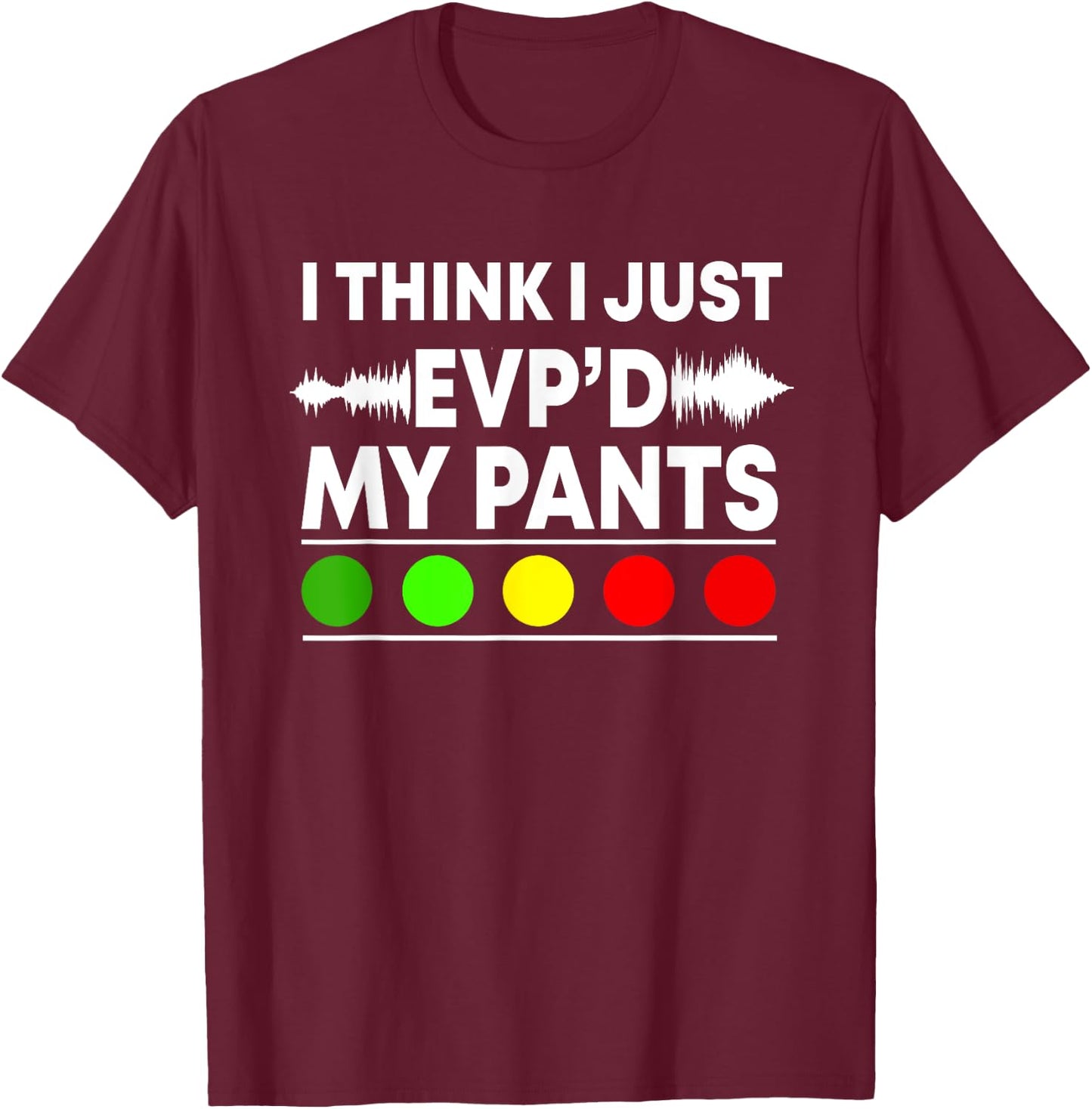 Ghost Hunter Paranormal Halloween Hunting EVP Spirit Hunt T-Shirt - T-Shirt | Maroon