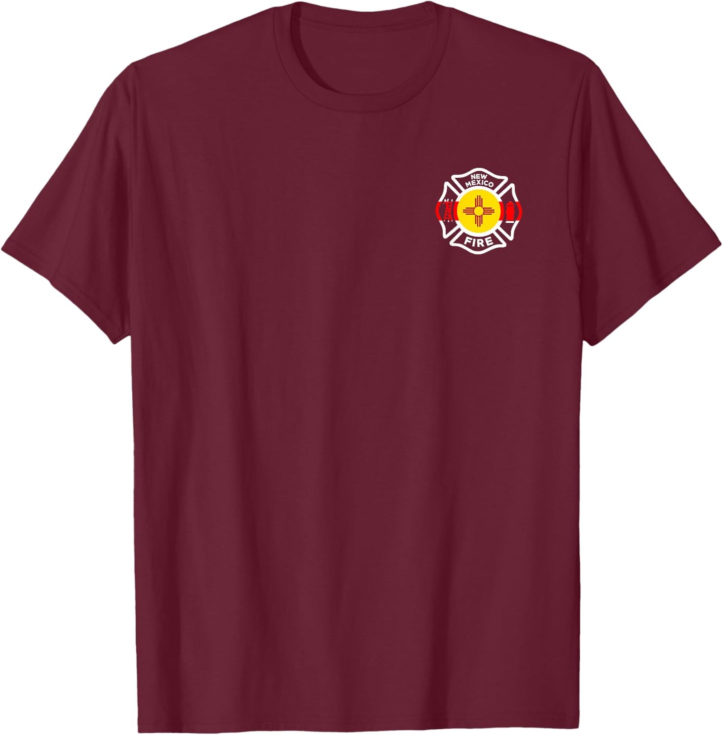 New Mexico Fire Rescue Firefighters Firemen Duty T-Shirt - T-Shirt | Maroon