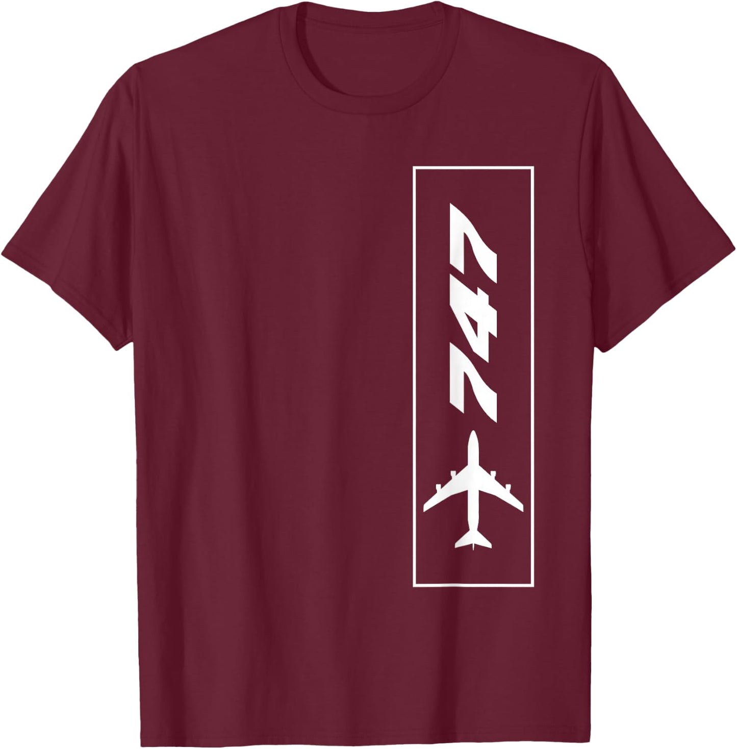 747 Airliner Plane For Avgeeks T-Shirt - T-Shirt | Maroon