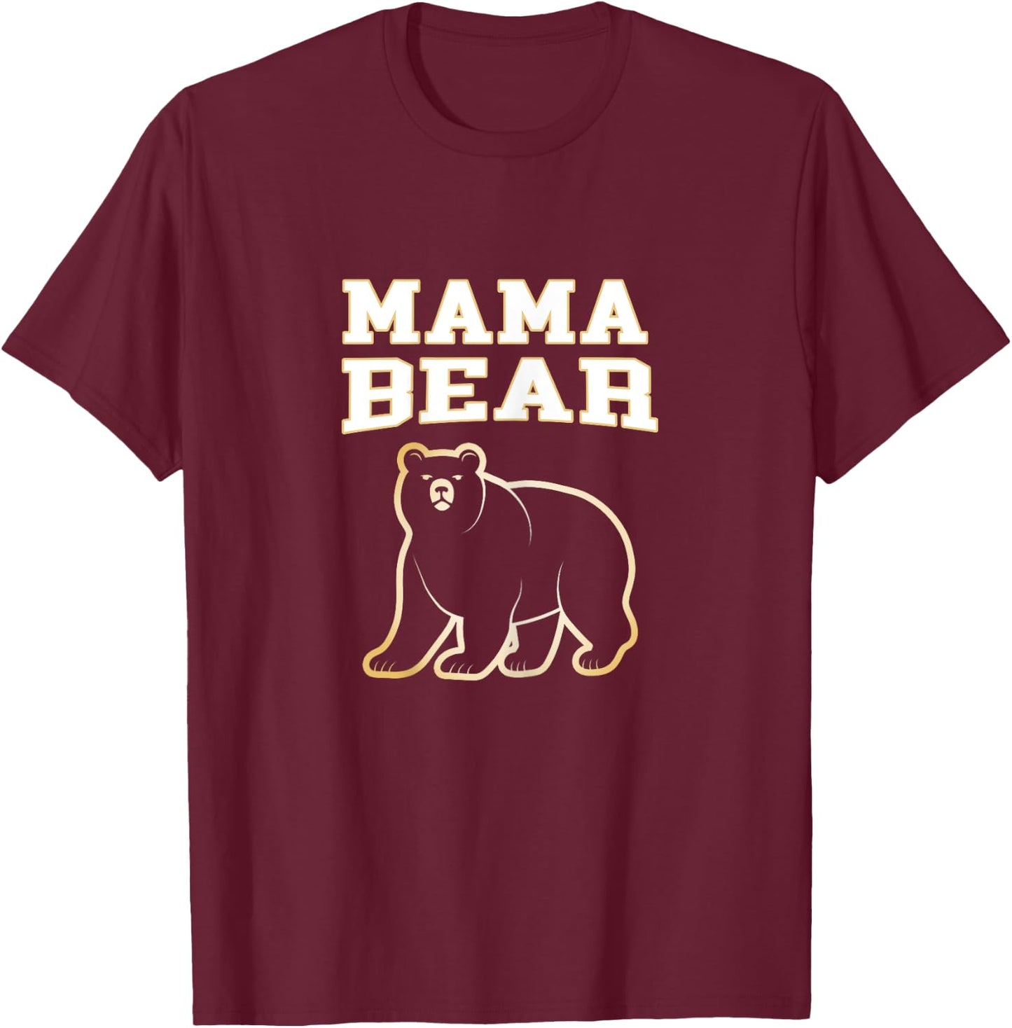 Mama Bear Cool Matching Family Christmas for Moms Women T-Shirt - T-Shirt | Maroon
