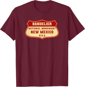New Mexico Bandelier National Monument T-Shirt - T-Shirt | Maroon