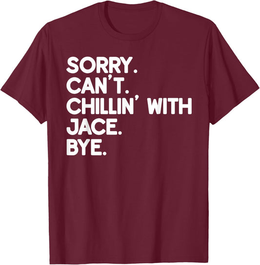 JACE First Name Funny Personalized Named Friend Of T-Shirt - T-Shirt | Maroon