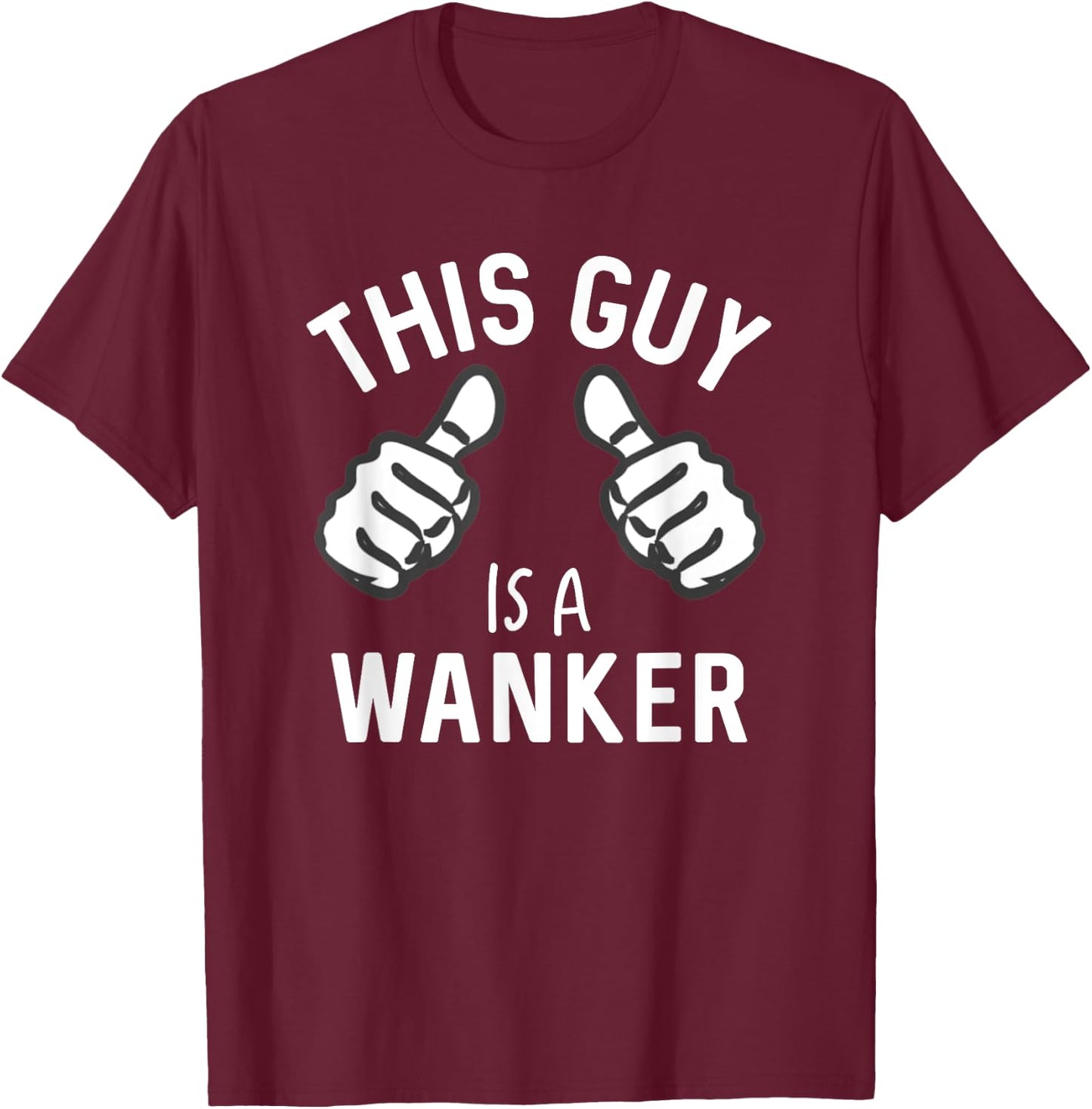 Hop Funny Swag Men's Black Casual Fun T-Shirt - T-Shirt | Maroon