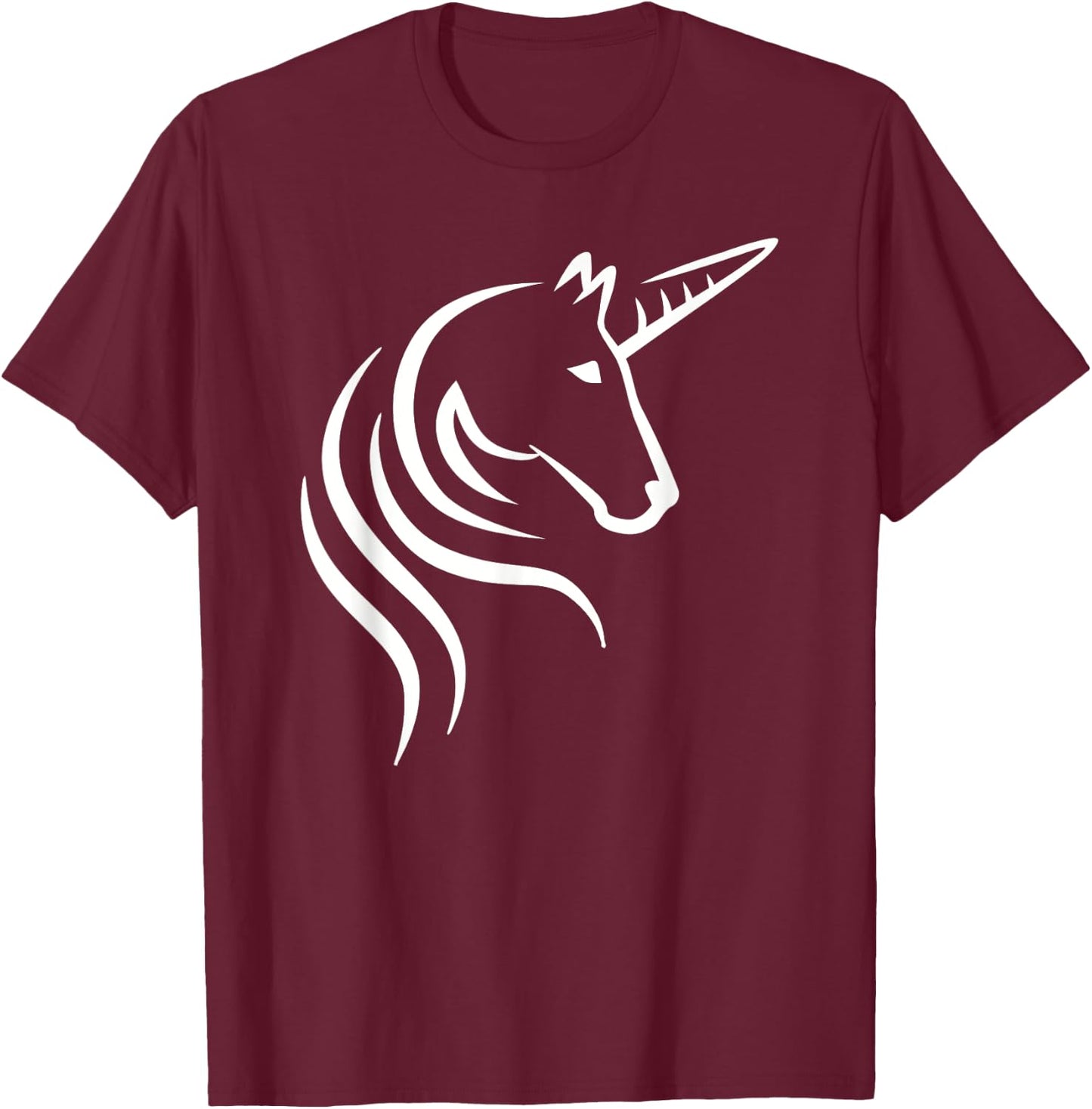 Unicorn head T-Shirt - T-Shirt | Maroon