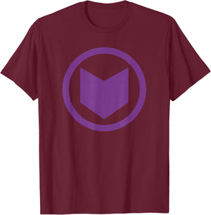 Marvel Hawkeye Simple Logo T-Shirt - T-Shirt | Maroon