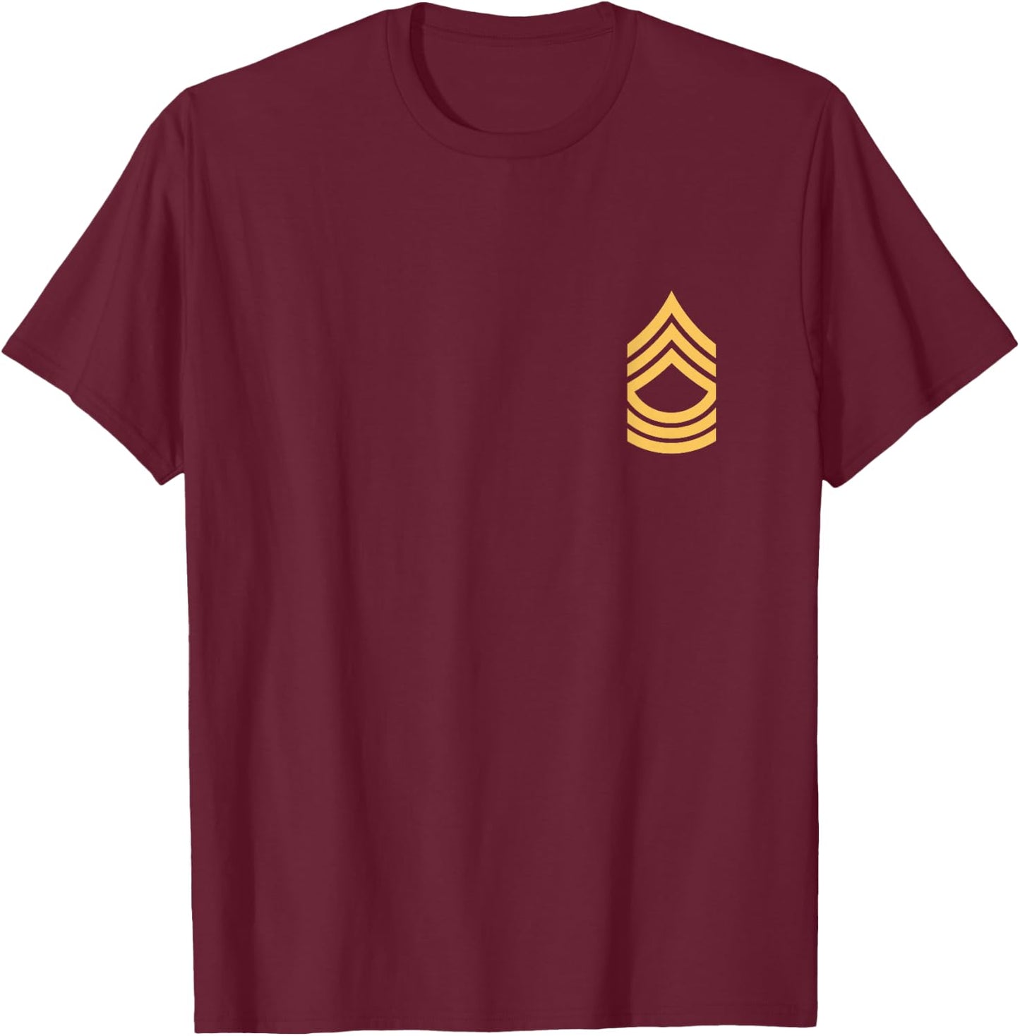 Promotion Army Sgt, Master Sergeant E 8 Rank Insignia. NCOs T-Shirt - T-Shirt | Maroon