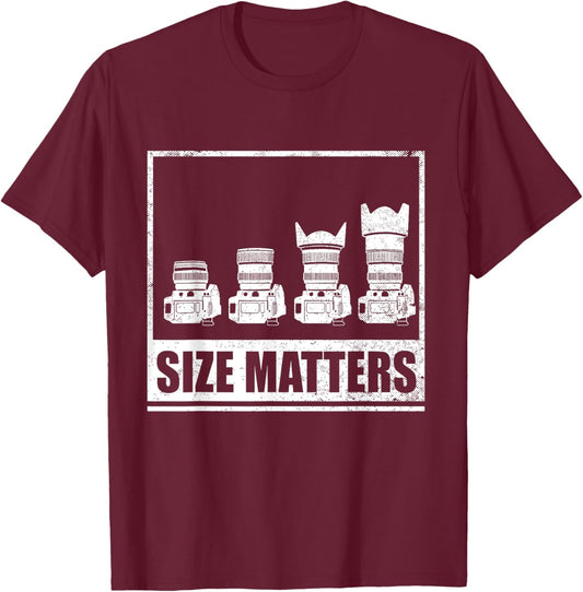 Funny Photography Gift Women Cool Photographer Lens T-Shirt - T-Shirt | Maroon