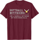 Softball Boyfriend like a baseball But with bigger balls T-Shirt - T-Shirt | Maroon