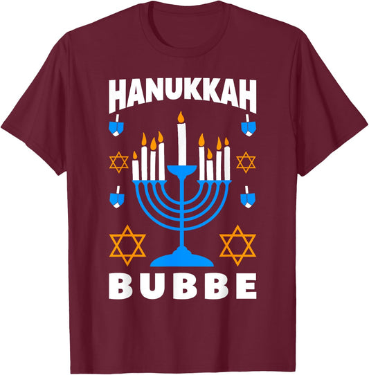 Hanukkah Bubbe Grandma Jewish Festival Chanukah Latke Hanuka T-Shirt - T-Shirt | Maroon