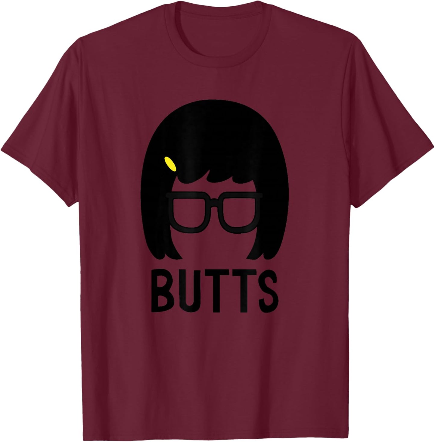 Bob's Burgers Tina Belcher Butts T-Shirt - T-Shirt | Maroon