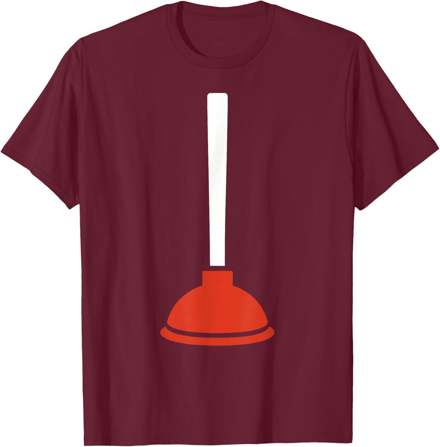 Plunger T-Shirt - T-Shirt | Maroon