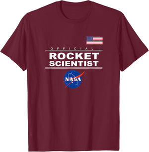 Official Rocket Scientist - NASA T-Shirt - T-Shirt | Maroon