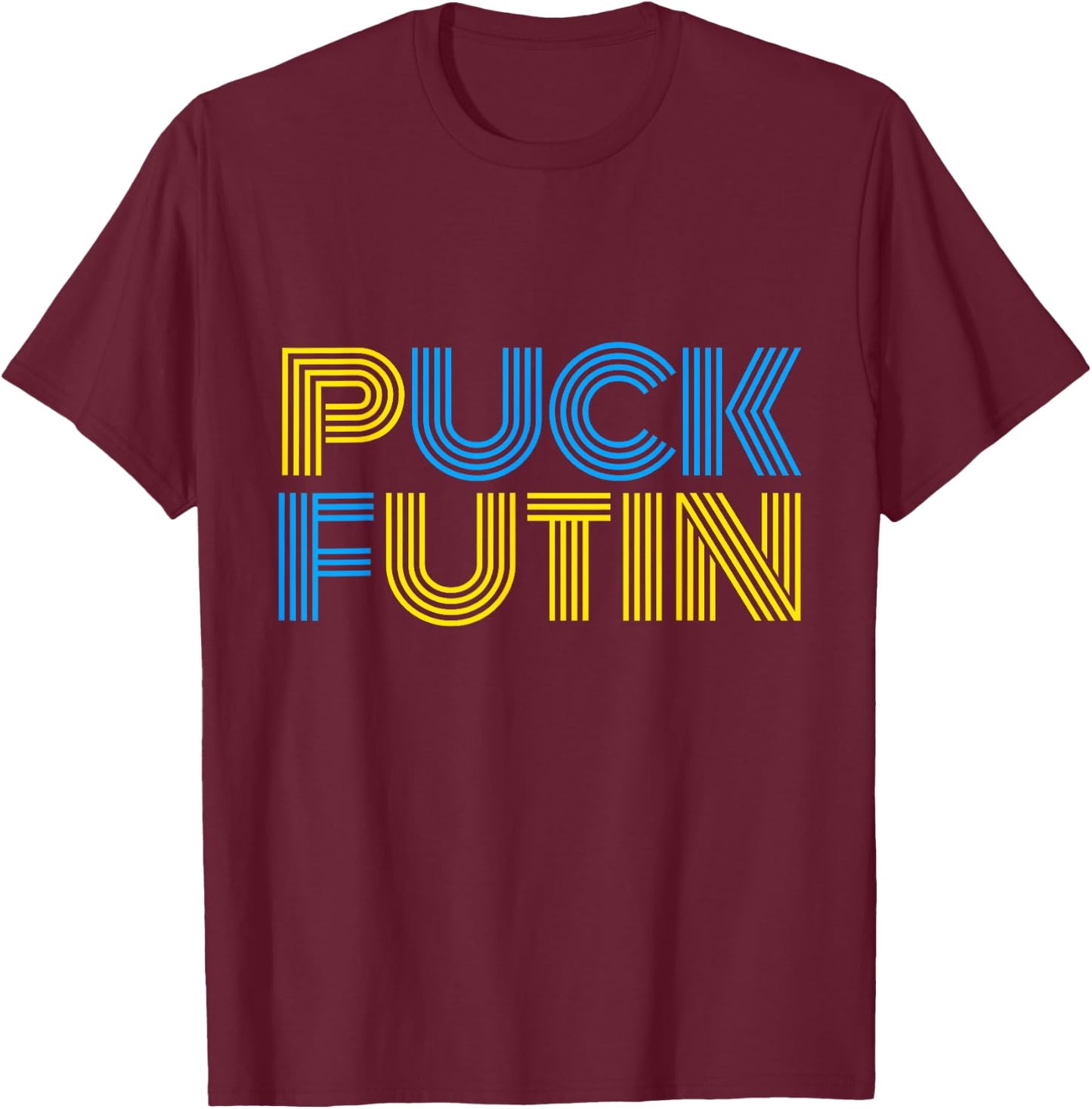 Retro Vintage Puck Futin Game Day T-Shirt - T-Shirt | Maroon