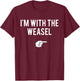 I'm With The Weasel Halloween Costume Party Matching T-Shirt - T-Shirt | Maroon