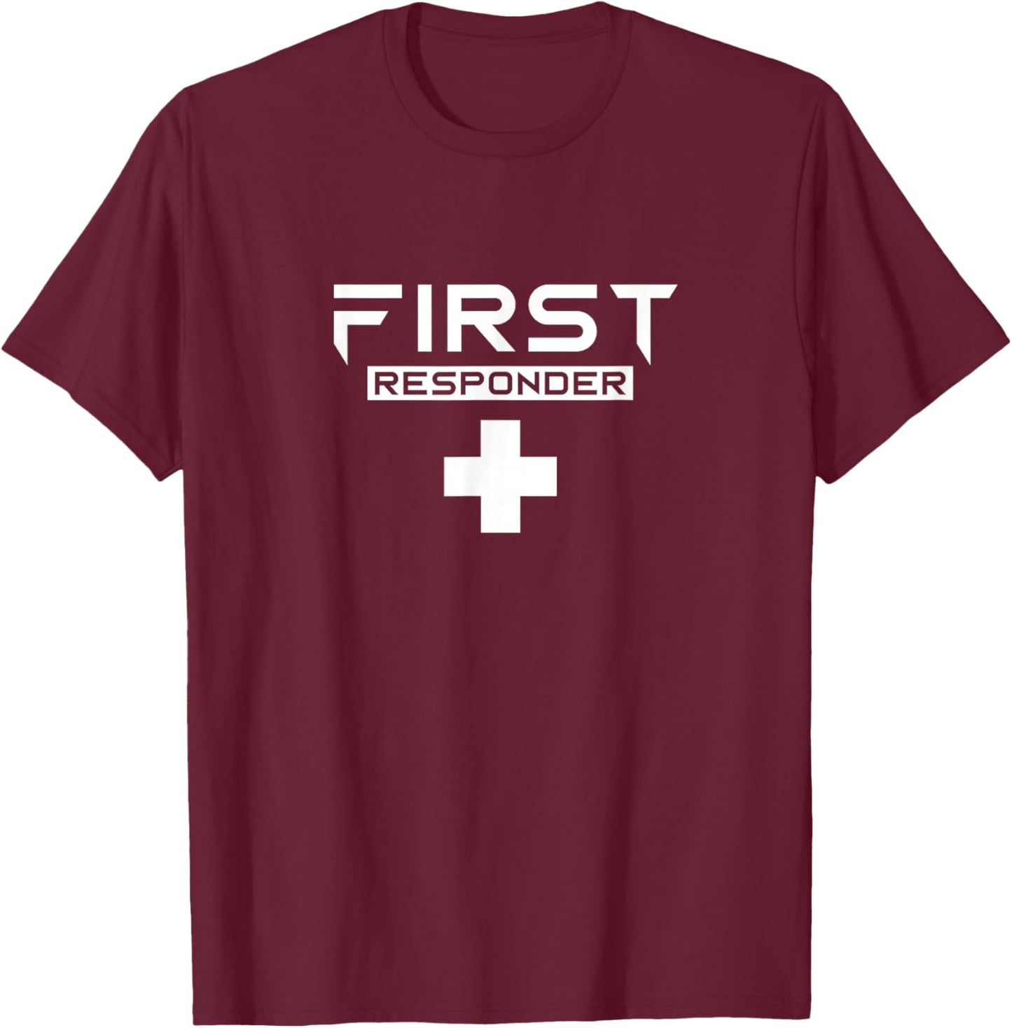 First responder EMT Paramedic Emergency Aid Helper T-Shirt - T-Shirt | Maroon