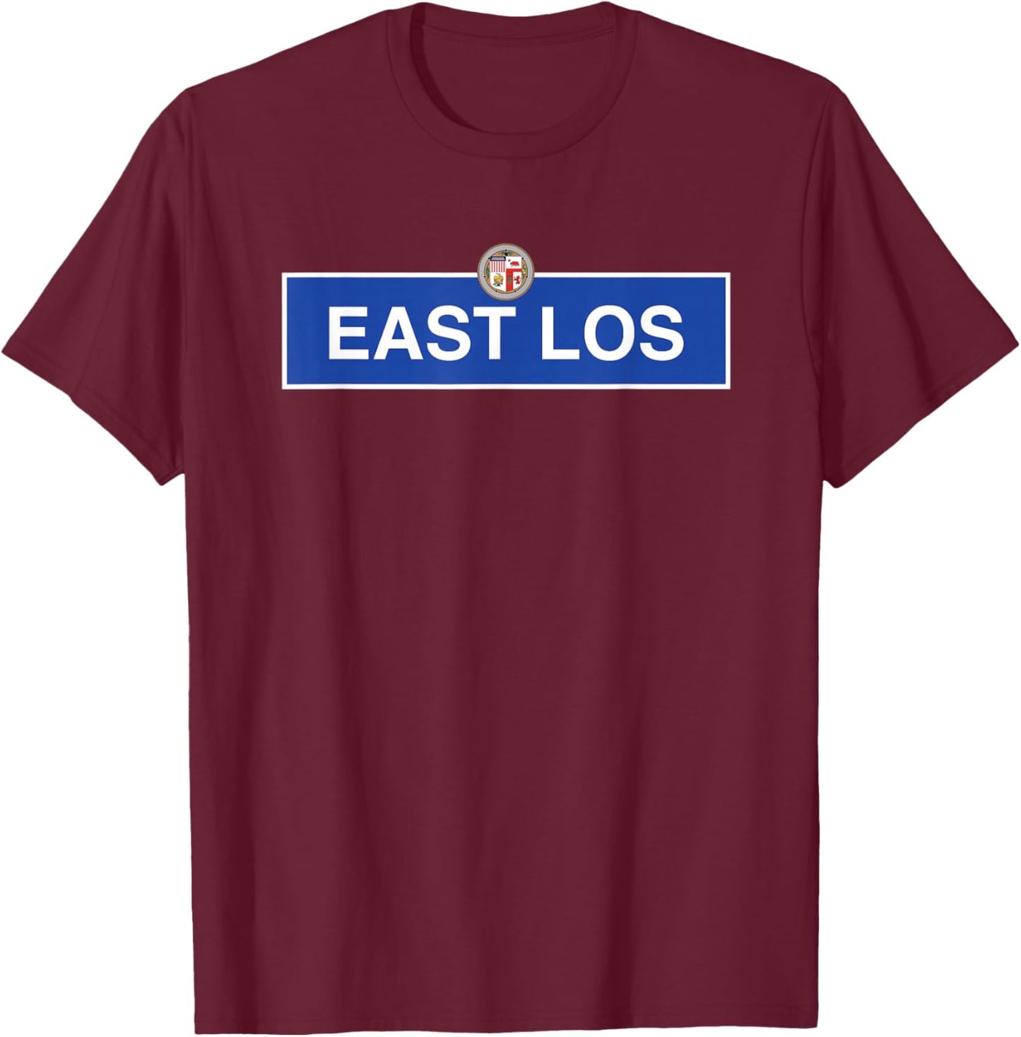 Boyle Heights East LA Los Angeles City Terrace Retro Vintage T-Shirt - T-Shirt | Maroon