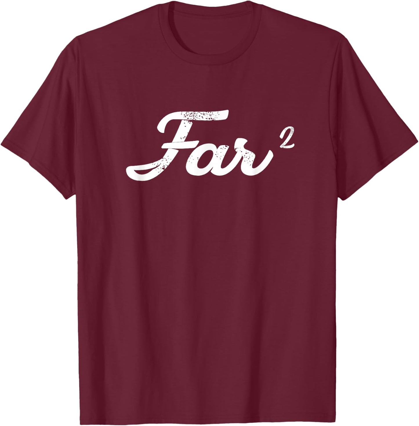 Far Squared Farfar Swedish Or Danish Grandpa Funny Math Idea T-Shirt - T-Shirt | Maroon