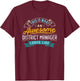Funny District Manager Shirt Awesome Job Occupation T-Shirt - T-Shirt | Maroon