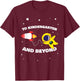 To Kindergarten And Beyond Astronaut Back To School Space T-Shirt - T-Shirt | Maroon