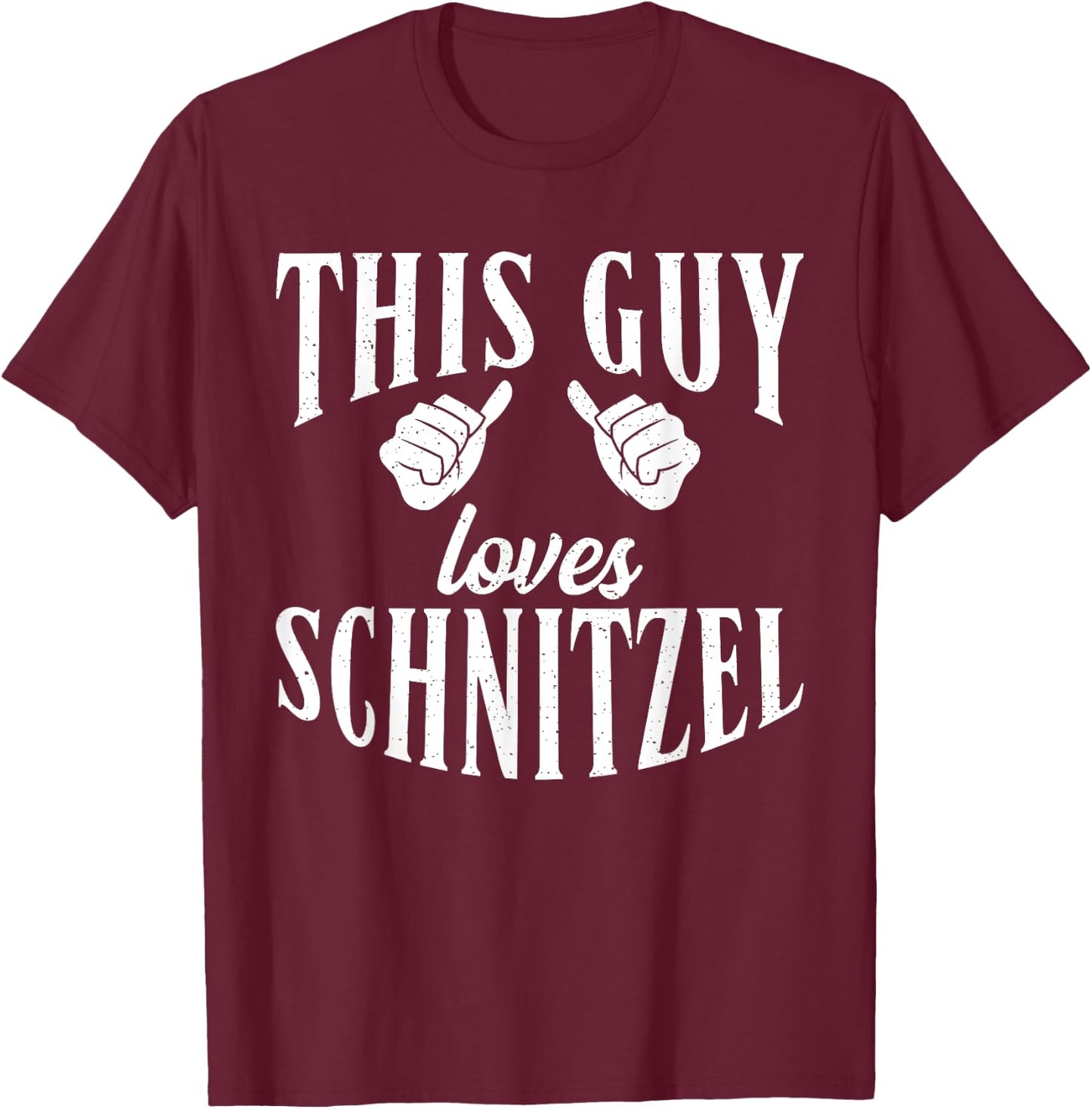 This Guy loves Schnitzel Funny German Schnitzel T-Shirt - T-Shirt | Maroon