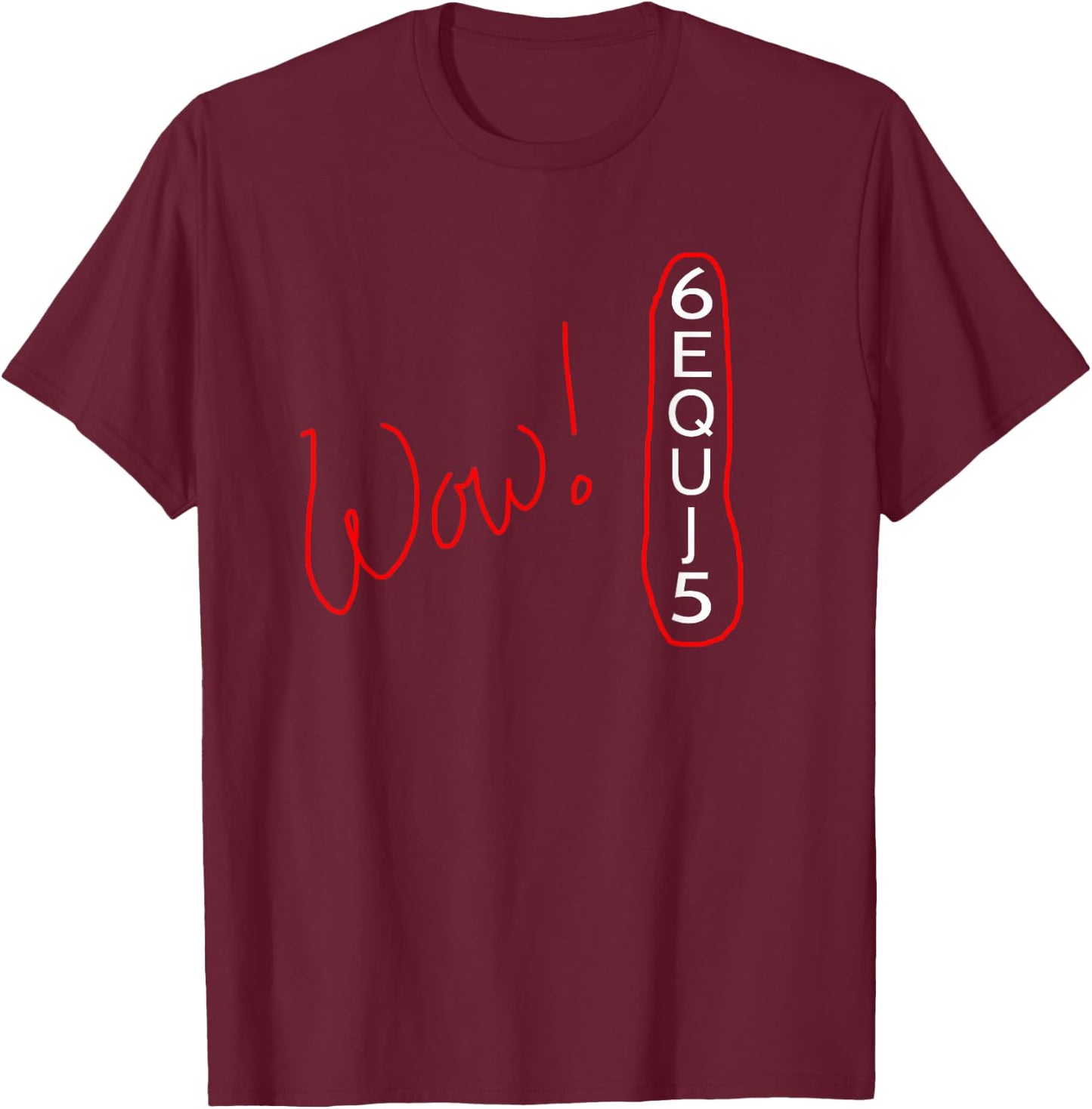 Astronomer Wow! Signal 6EQUJ5 I Funny Star Explorer T-Shirt - T-Shirt | Maroon