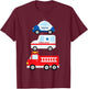 Emergency Vehicles Fire Truck Police Car Ambulance Cars T-Shirt - T-Shirt | Maroon
