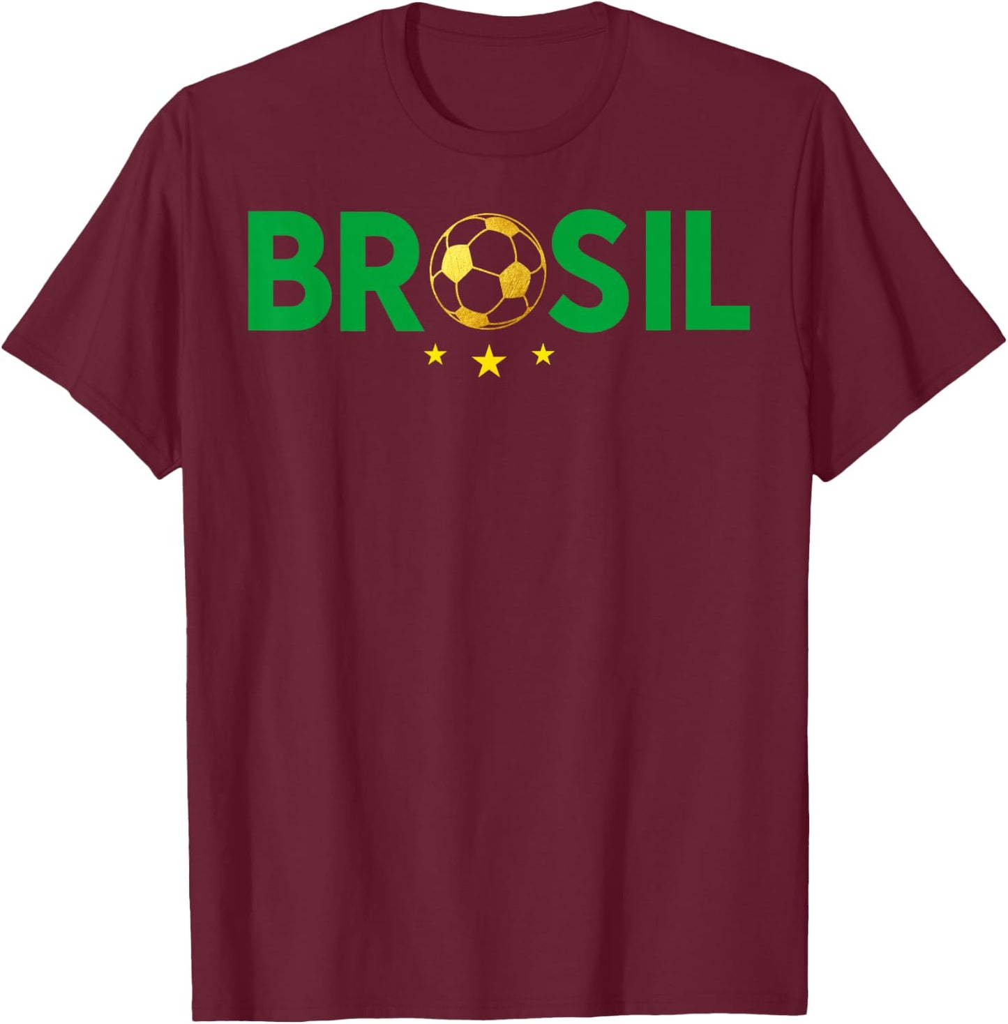 Vintage Brasil Brazil Flag Brazilian Pride Men Women Kids T-Shirt - T-Shirt | Maroon