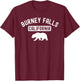 Burney Falls California USA Flag Vintage Cali Bear Shasta Ca T-Shirt - T-Shirt | Maroon