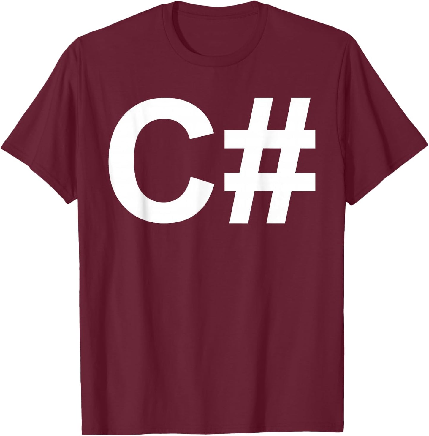 C Sharp Coder C# T-Shirt - T-Shirt | Maroon