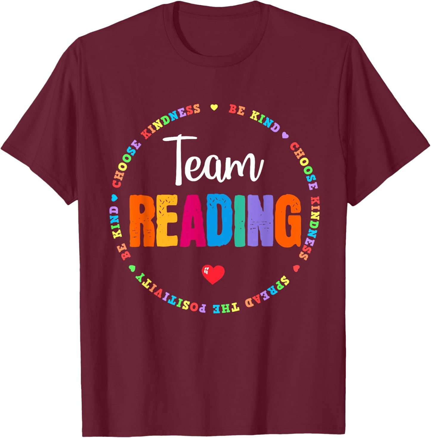 Reading Coach Teacher Interventionist Specialist Literacy T-Shirt - T-Shirt | Maroon